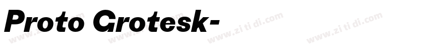 Proto Grotesk字体转换